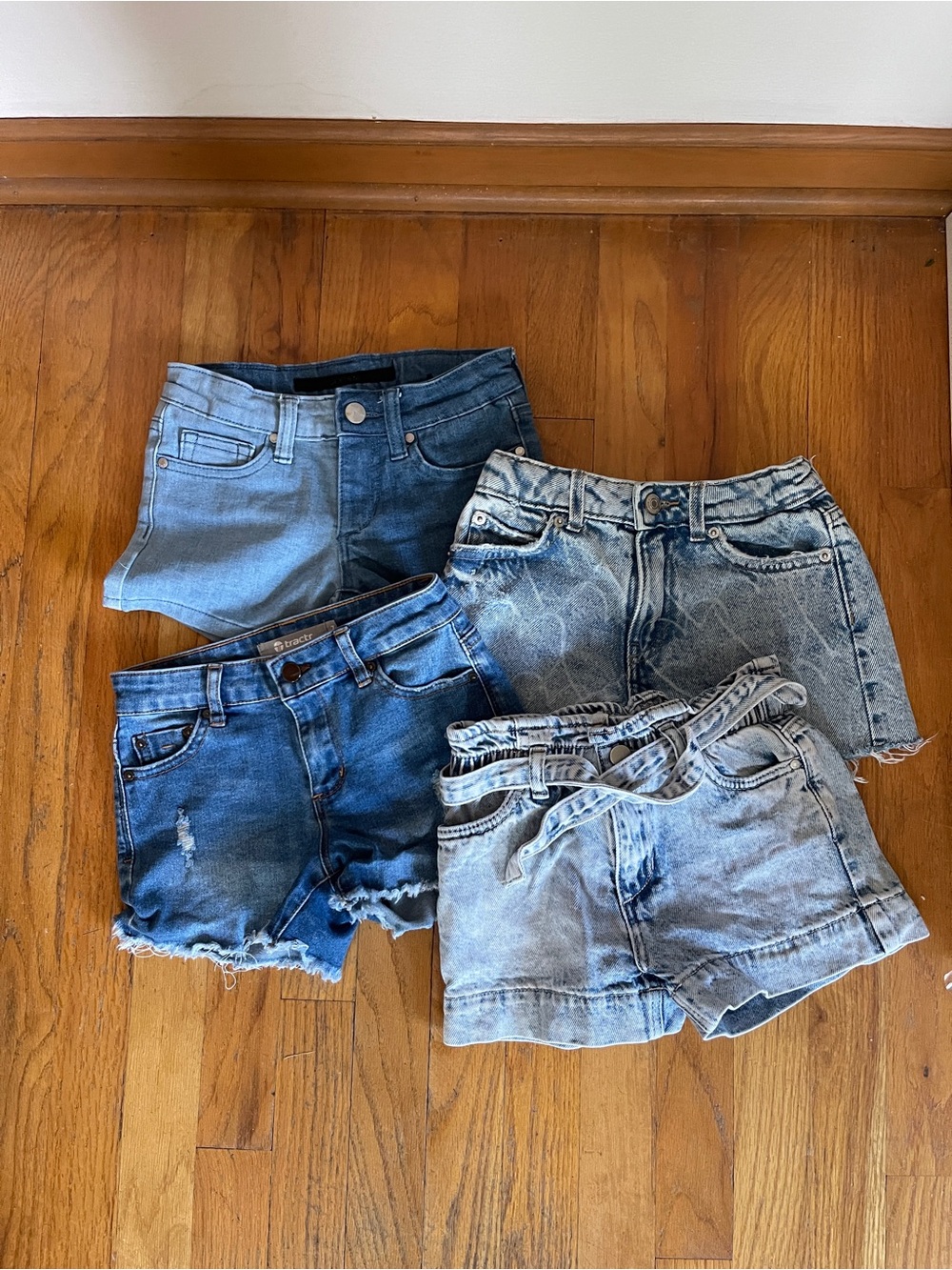 Joe's Jeans, Zara & Tractr Kids Denim Short Lot in Light Blue and Medium Blue